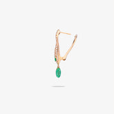 MALAFEMMINA SHORT PAVE EARRINGS